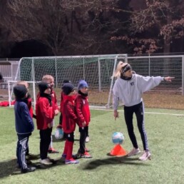 Carina Stenitzer im Einsatz